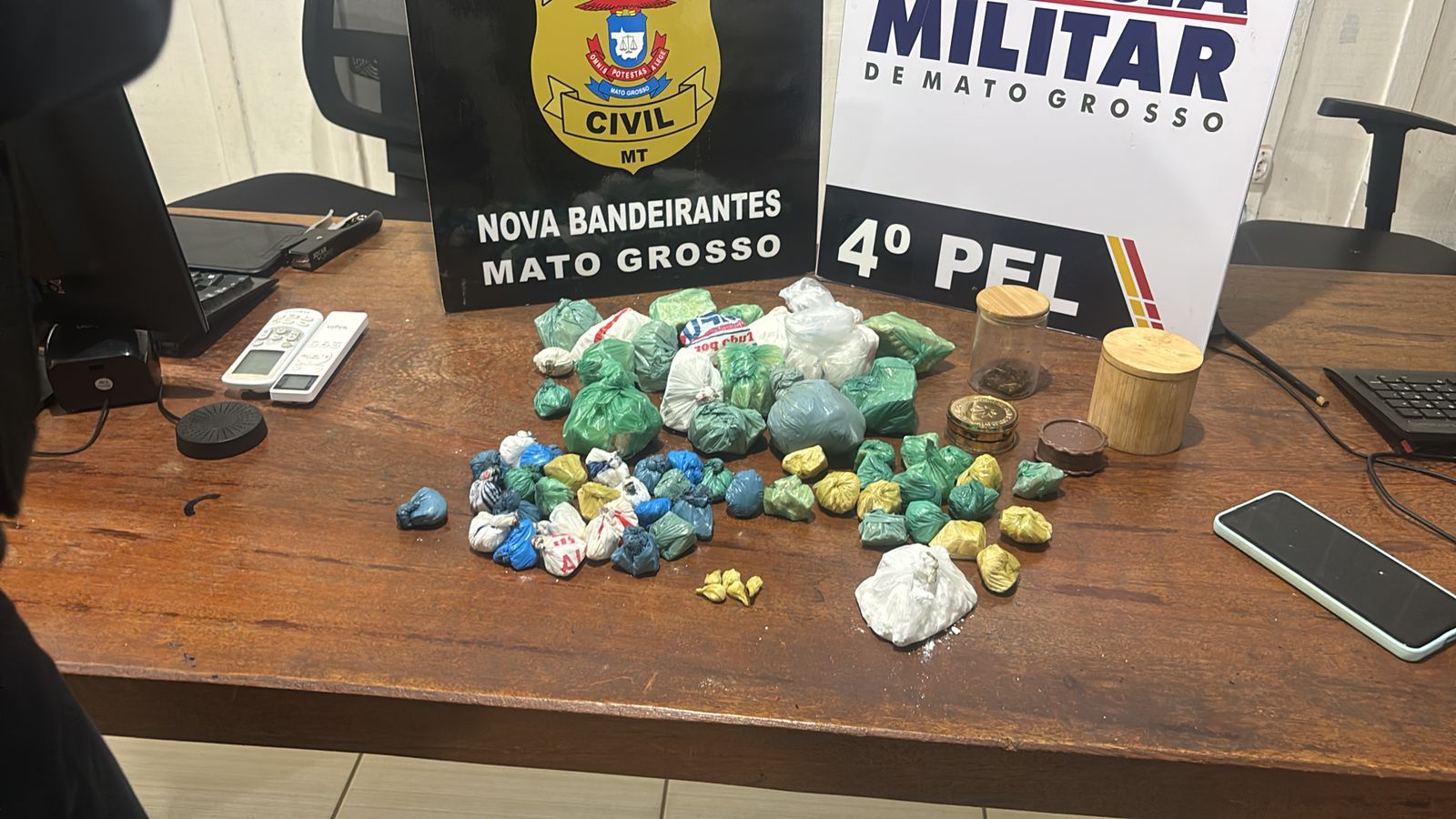 Suspeito investigado há quatro meses é preso por tráfico de drogas e falsidade ideológica em Nova Bandeirantes