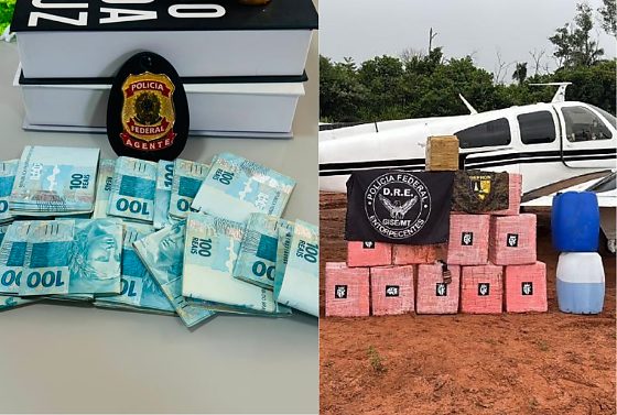 PF desmonta esquema que usava aviões para trazer cocaína da Bolívia para Mato Grosso; fotos e vídeo
