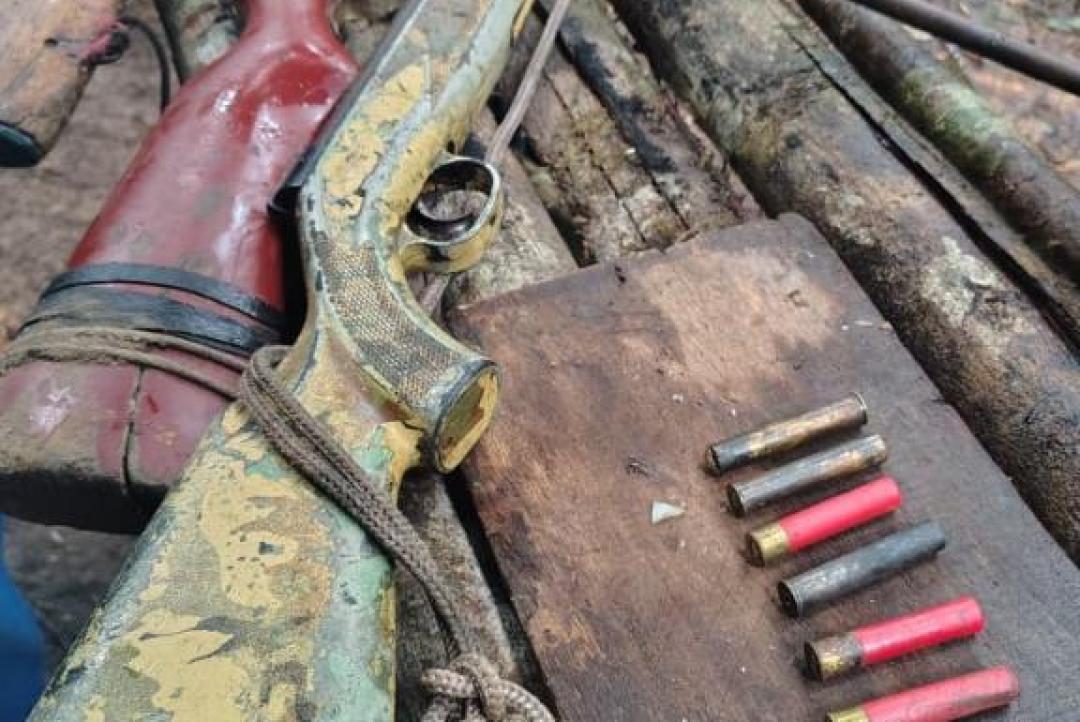 Força Tática impede invasão de terra para garimpo ilegal e apreende armas de fogo em Juruena