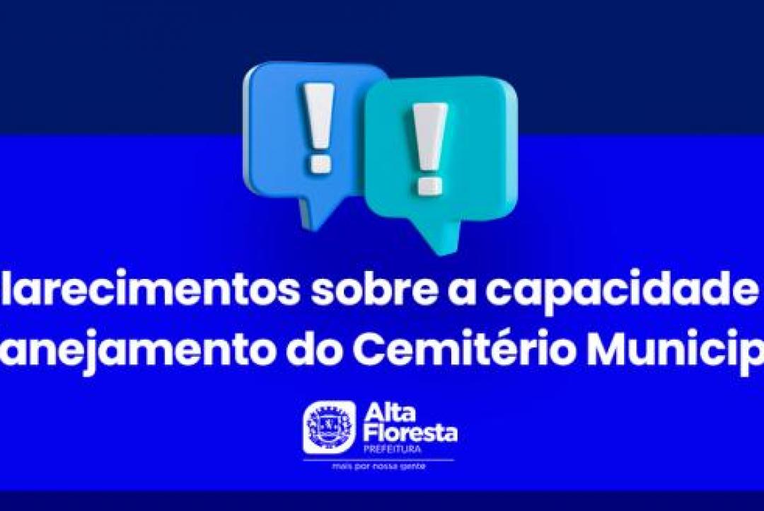 Prefeitura esclarece planejamento e capacidade do Cemitério Municipal Jardim da Saudade