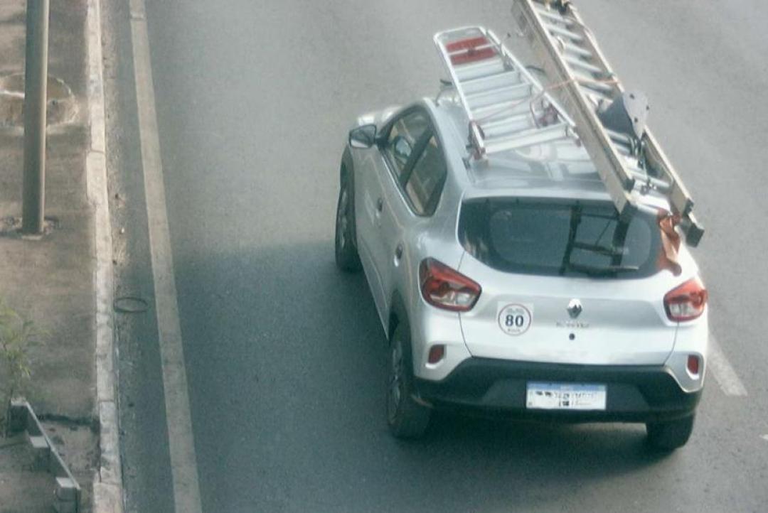 Imagens de câmeras do Vigia Mais MT auxiliam recuperação de carro menos de 2h após roubo