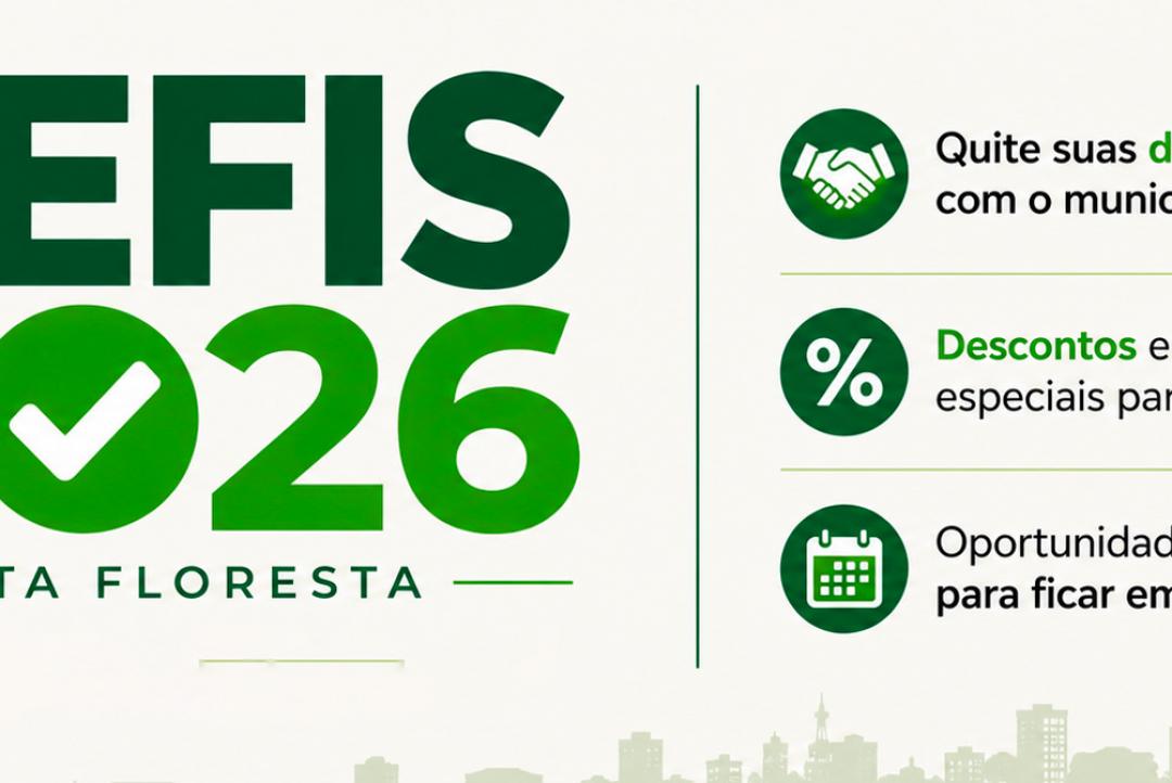  Refis 2026 com anistia de 90% juros e multas dos contribuintes da Prefeitura de Alta Floresta