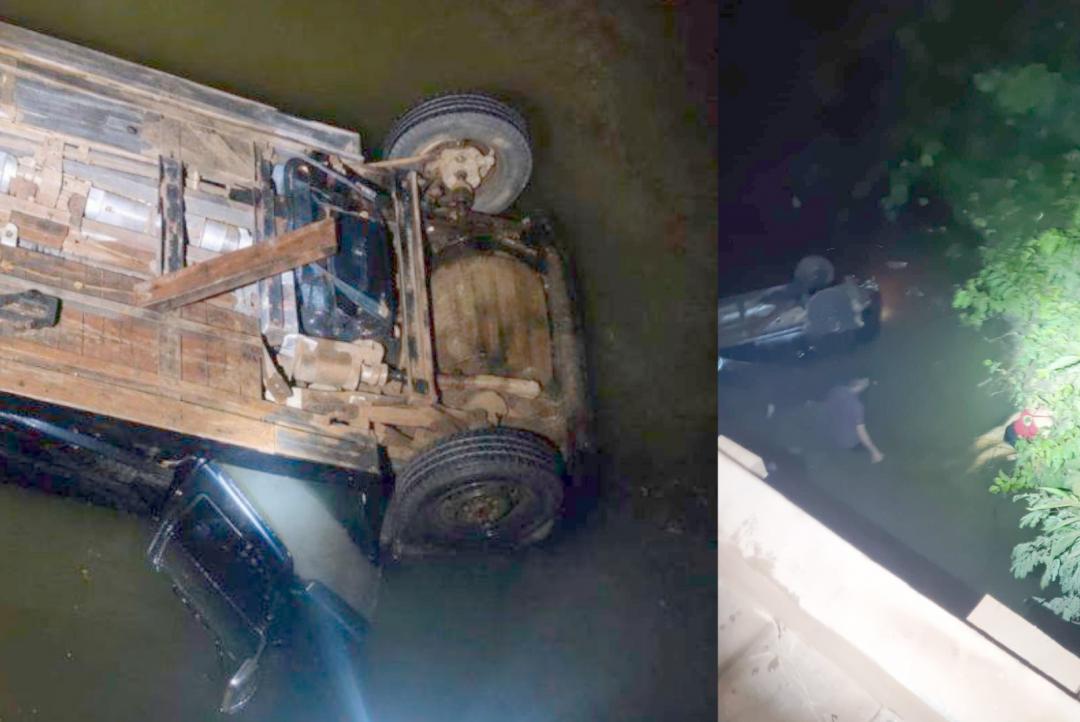 Casal morre após veículo cair de ponte na MT-325; 