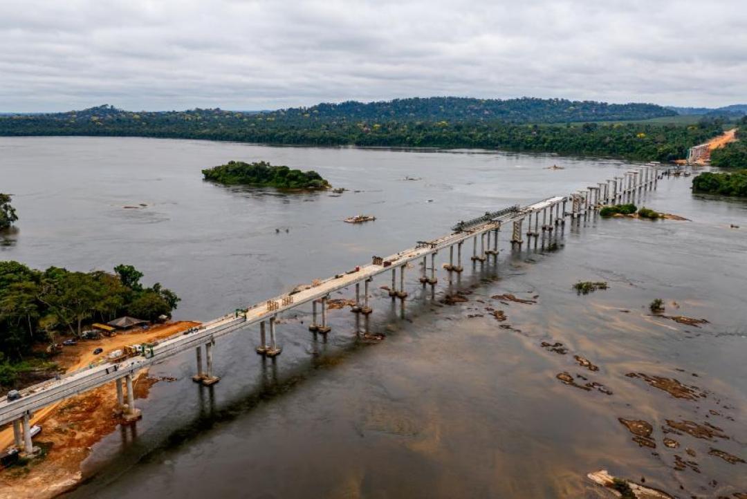 Com 1.410 metros de extensão, ponte do Rio Juruena chega a 68% de execução