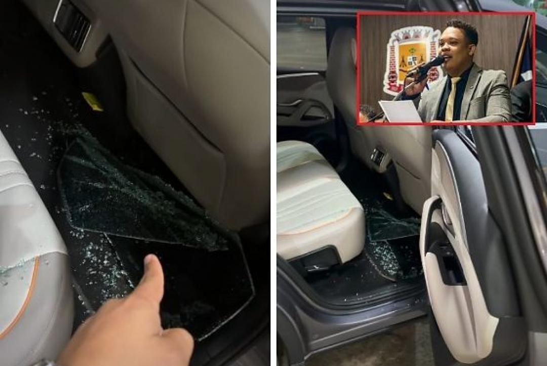 Vereador Caio Cordeiro tem carro arrombado e notebook furtado no Fort Atacadista