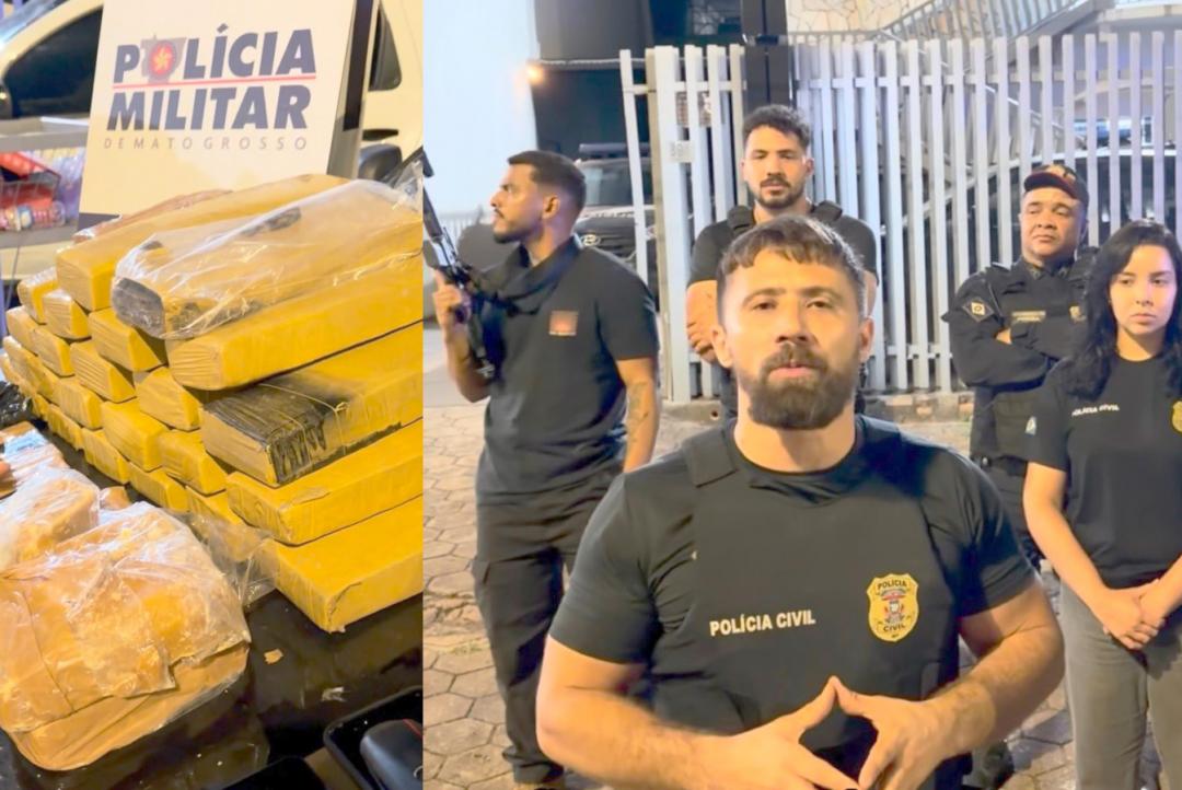 Polícia Civil apreende mais de 30 quilos de drogas em ação contra facção criminosa em Colíder
