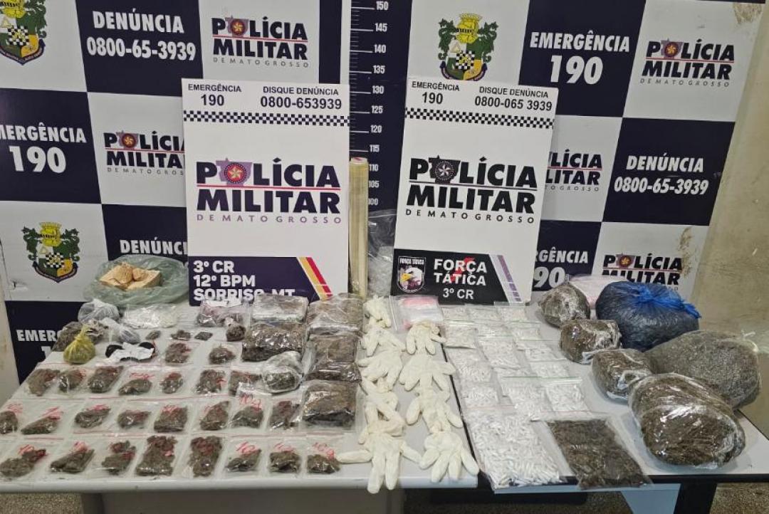Força Tática prende três faccionados por tráfico de drogas em Sorriso