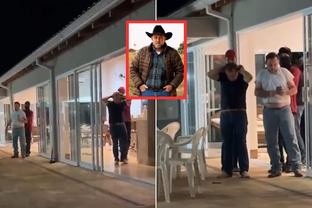 Vídeo mostra negociador desafiando bandidos durante sequestro de presidente de sindicato em MT: 