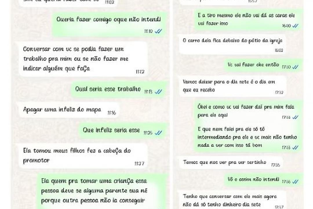 Adolescente descobre plano da mãe para matar funcionária e salva vítima