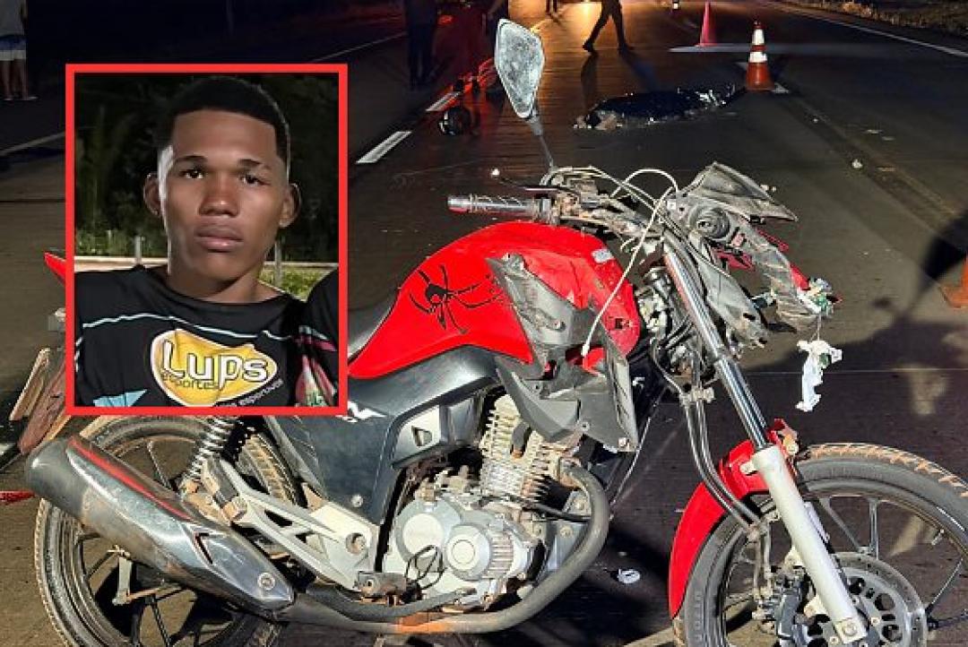 Motociclista de 19 anos atropela boi e morre na BR-163 em Cuiabá