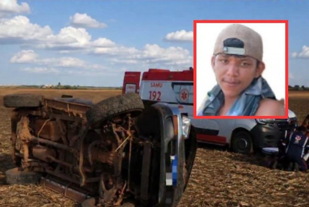 Jovem pega Hilux escondido, capota caminhonete e morre no interior de MT