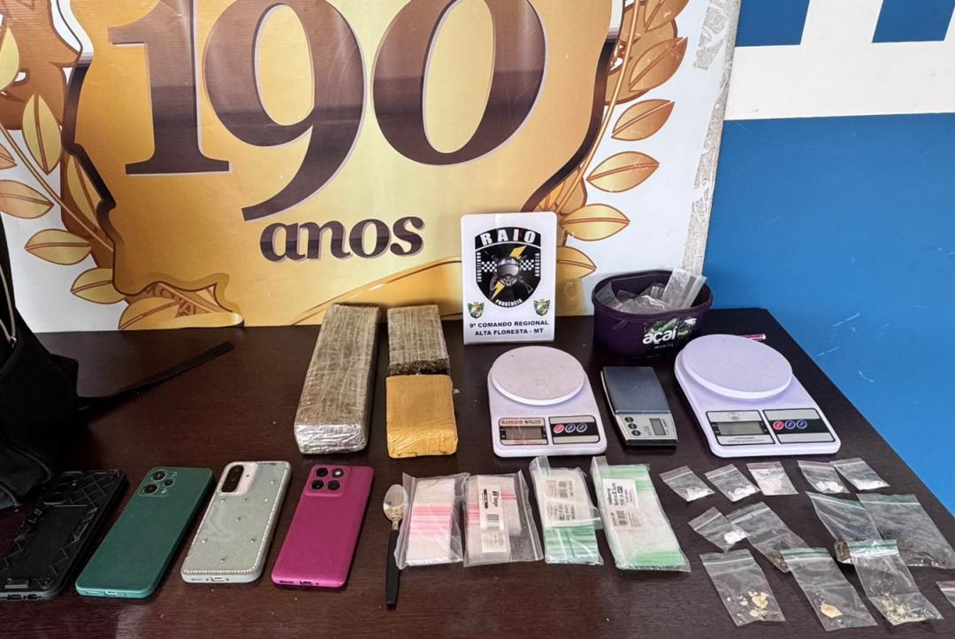 Equipe Raio prende três mulheres por suspeita de tráfico e associação para o tráfico em Alta Floresta