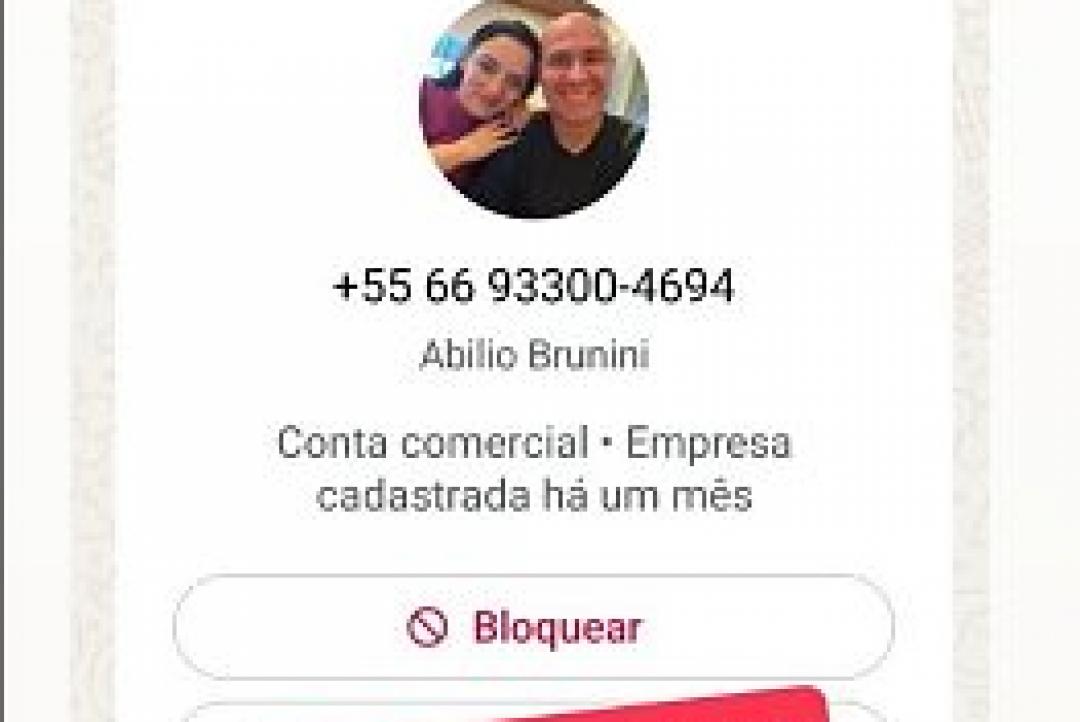 Golpistas criam perfil falso usando nome do prefeito Abilio Brunini
