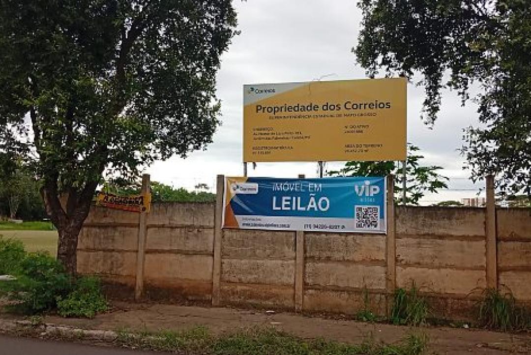 Correios leiloam terreno em Cuiabá com lance inicial de R$ 8,8 milhões