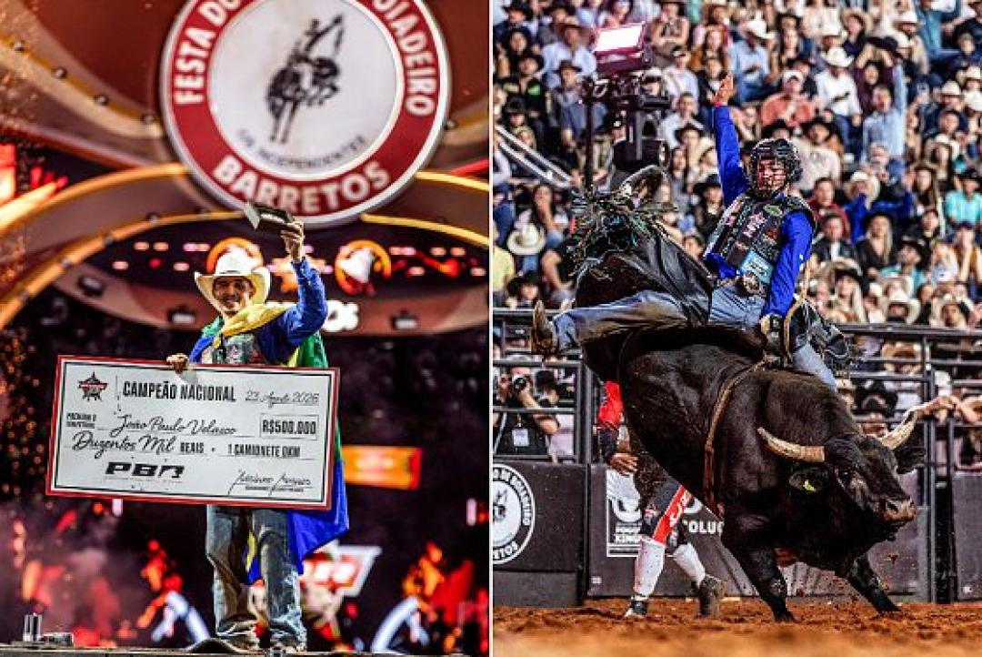 Mato-grossense é campeão da PBR em Barretos e vai representar o Brasil nos EUA