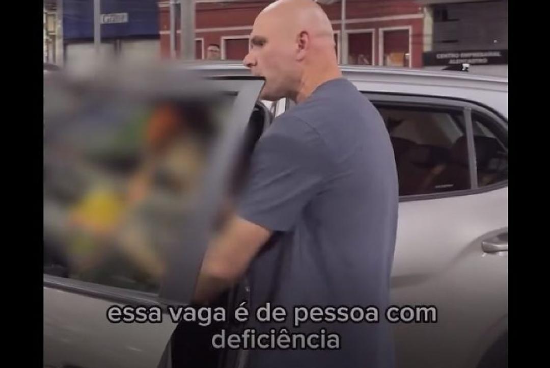 Abilio bate boca com petista por carro estacionado em vaga para deficientes; veja vídeo