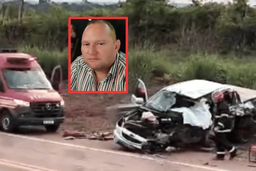 Empresário morre em acidente entre S10 e ônibus na BR-163; veja vídeo
