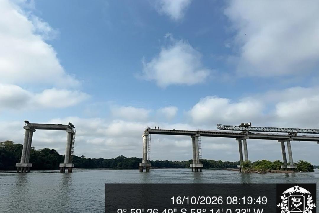 Construção da maior ponte de Mato Grosso chega a 77% de execução