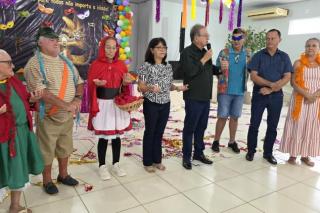 1º Grito de Carnaval da Melhor Idade, abrindo o calendário festivo do Grupo dos Idosos de Paranaíta.