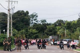 1ª Caminhada Patrulha Maria da Penha reúne comunidade e reforça ações de saúde e proteção às mulheres em Alta Floresta