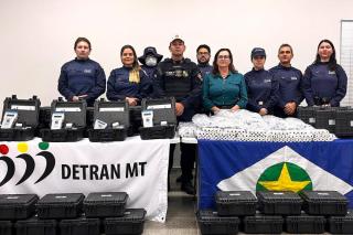 Detran entrega 30 etilômetros ao Batalhão de Trânsito para reforço na fiscalização