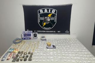 Polícia Militar prende faccionada com 260 porções de drogas em Alta Floresta