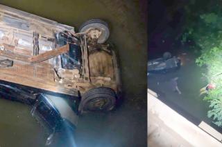 Casal morre após veículo cair de ponte na MT-325; 