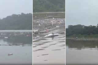 Guia de turismo mostra Rio Cuiabá tomado por lixo e peixes mortos