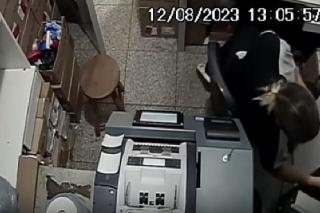 Fantástico mostra ex-funcionária retirando bilhete premiado da Mega do cofre de lotérica em Sinop
