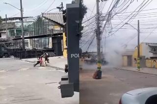 Granada é encontrada no telhado de creche e mobiliza Esquadrão Antibombas