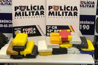 Quadrilha é presa pela Polícia Militar com 25 quilos de entorpecentes