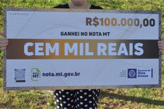 Mais de 150 ganhadores do Nota MT ainda não informaram dados bancários e podem perder o prêmio