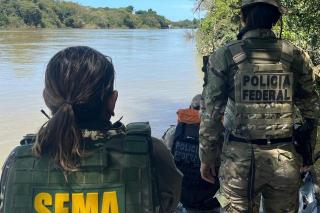 Sema-MT e Polícia Federal combatem extração ilegal de ouro em Peixoto de Azevedo