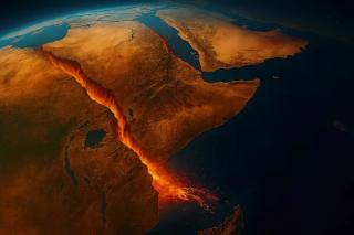 medições mostram a rapidez com que o continente está se dividindo - e um novo oceano está crescendo