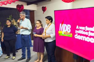 MDB Mulher promove reunião com filiadas. Pré-candidato à reeleição Chico Gamba prestigia evento