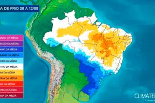 Frio vai ser intenso no fim de semana e deve piorar a partir de segunda