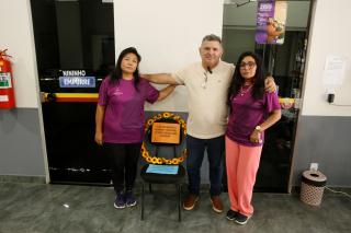 Cadeira simbólica integra ações da Semana Municipal da Não Violência Contra a Mulher em Alta Floresta