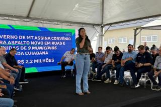 “Tudo o que está sendo feito pelo Governo de MT em Santo Antônio de Leverger é histórico”, afirma prefeita