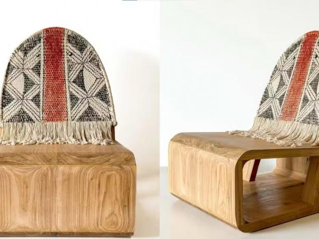 Poltrona inspirada na cultura indígena de MT vence prêmio internacional de design em Paris