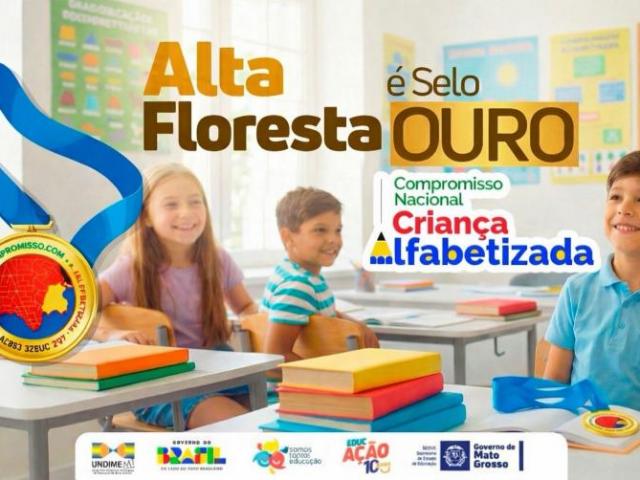 Selo Ouro conquistado pelo segundo ano consecutivo e reforça liderança educacional em Mato Grosso