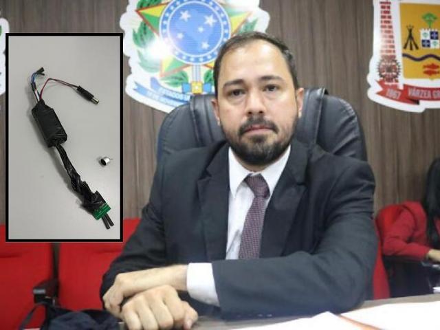 Vereador de Várzea Grande encontra escuta clandestina escondida em gabinete na Câmara 