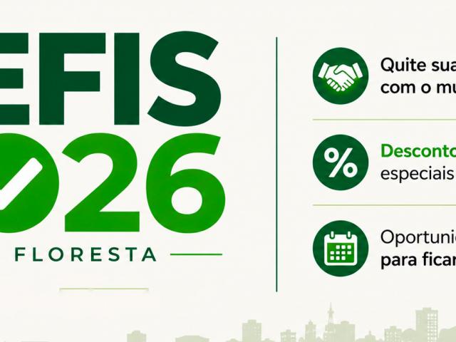  Refis 2026 com anistia de 90% juros e multas dos contribuintes da Prefeitura de Alta Floresta