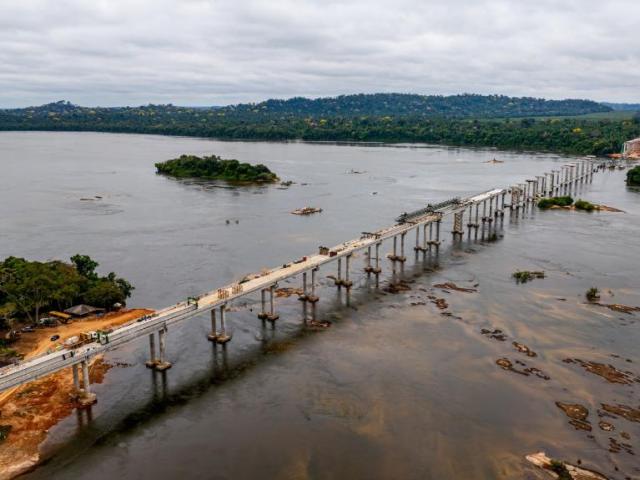 Com 1.410 metros de extensão, ponte do Rio Juruena chega a 68% de execução