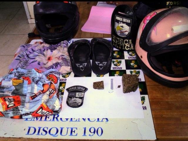 Força Tática realizou a prisão em flagrante de um jovem de 20 anos por tráfico de drogas,