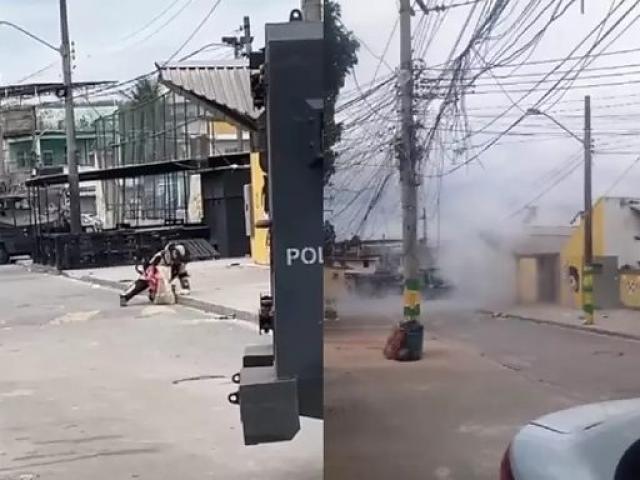 Granada é encontrada no telhado de creche e mobiliza Esquadrão Antibombas