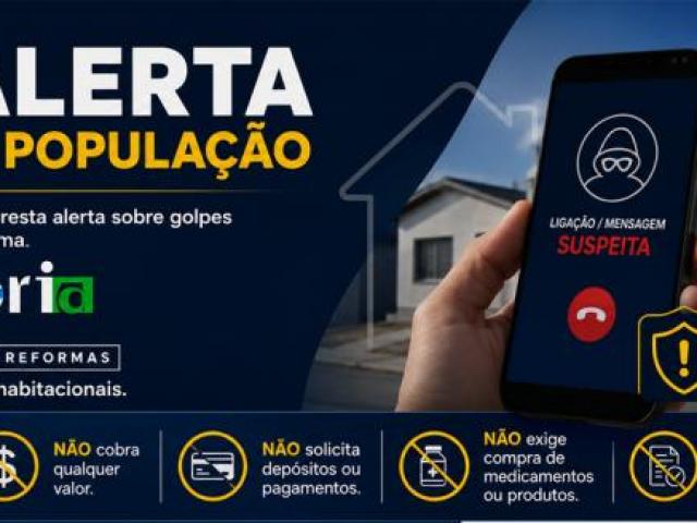 Prefeitura de Alta Floresta alerta população sobre golpes envolvendo o programa Periferia Viva e outros programas habitacionais