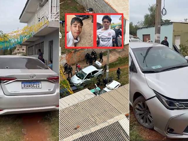 Bandidos invadem casa de promotor, roubam Corolla e acabam presos após perseguição; veja vídeo