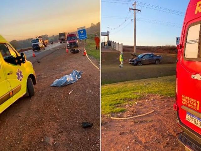 Motociclista morre em batida entre Fazer e Toro em Sorriso