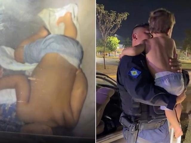 Pai deixa filho de 1 ano sozinho dentro de carro de madrugada para beber pinga em Sinop; vídeo