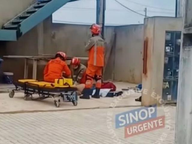 Trabalhador morre eletrocutado ao tocar em escada metálica em Sinop